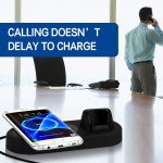 Wholesale Wireless Charger Pad with Bluetooth Handset for Phone - Never Miss A Call Intel2in1 (Black)